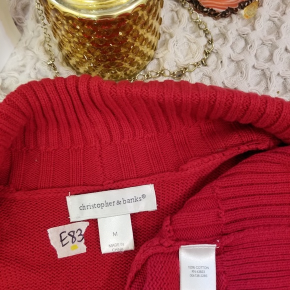 🌻🌺🌻CHRISTOPHER & BANKS CUTE KNIT VEST!! - Picture 4 of 5